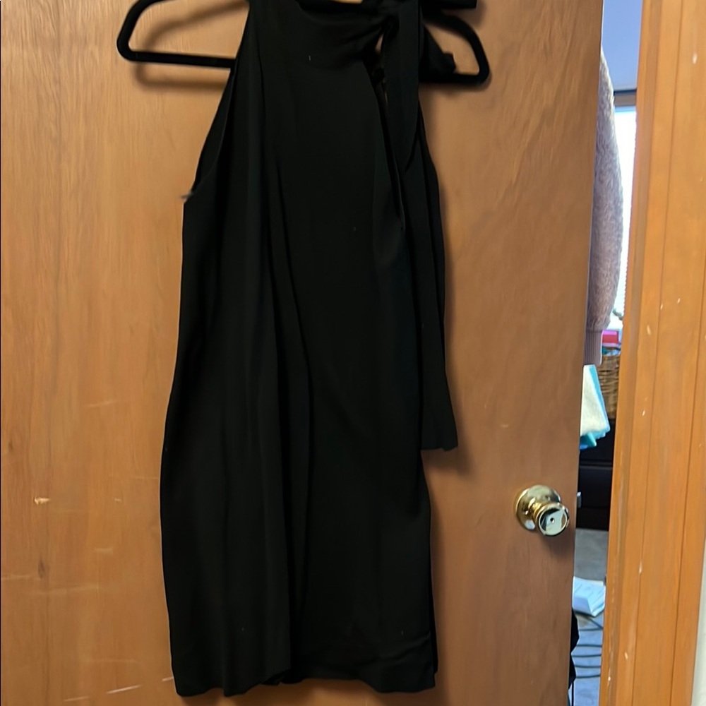 Zara Black Halter Sheath Mini Dress